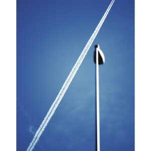 Figure géométrique avion et lampadaire